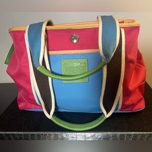 Coach nylon/leather Hampton Bag